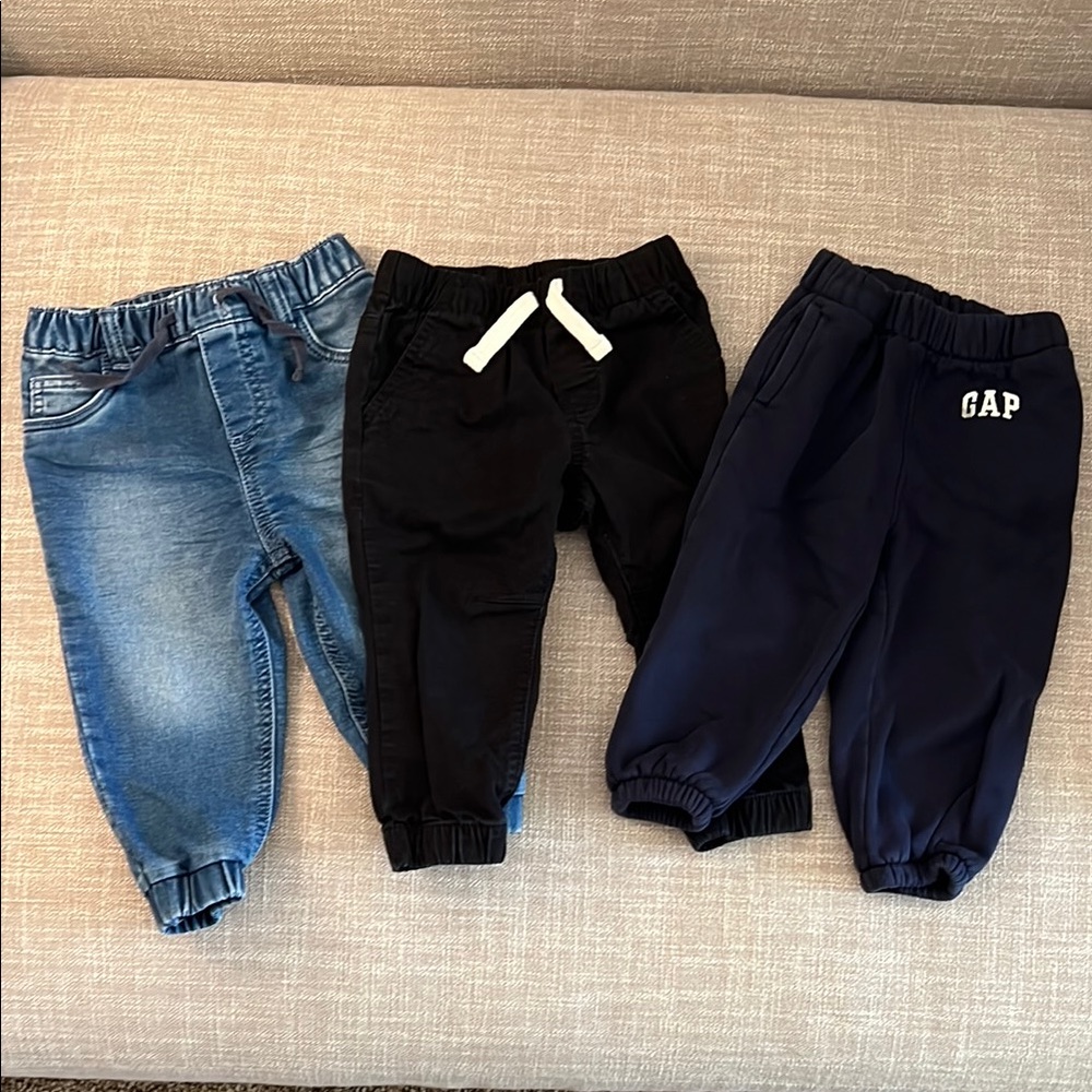 Toddler Kids Jogger Pants Bundle 18M